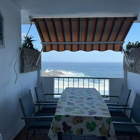 Acogedor Con Terraza Frente Al Mar Y Vistas Al Teide Daire *