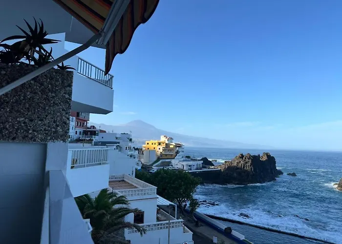 Acogedor Con Terraza Frente Al Mar Y Vistas Al Teide *