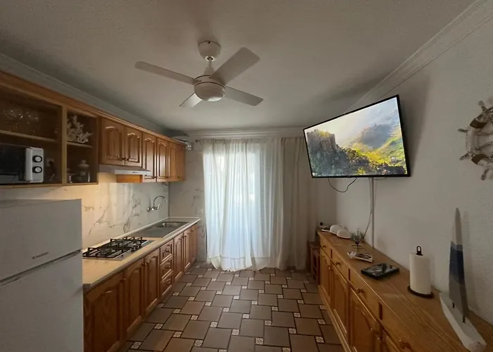 公寓 Acogedor Con Terraza Frente Al Mar Y Vistas Al Teide *